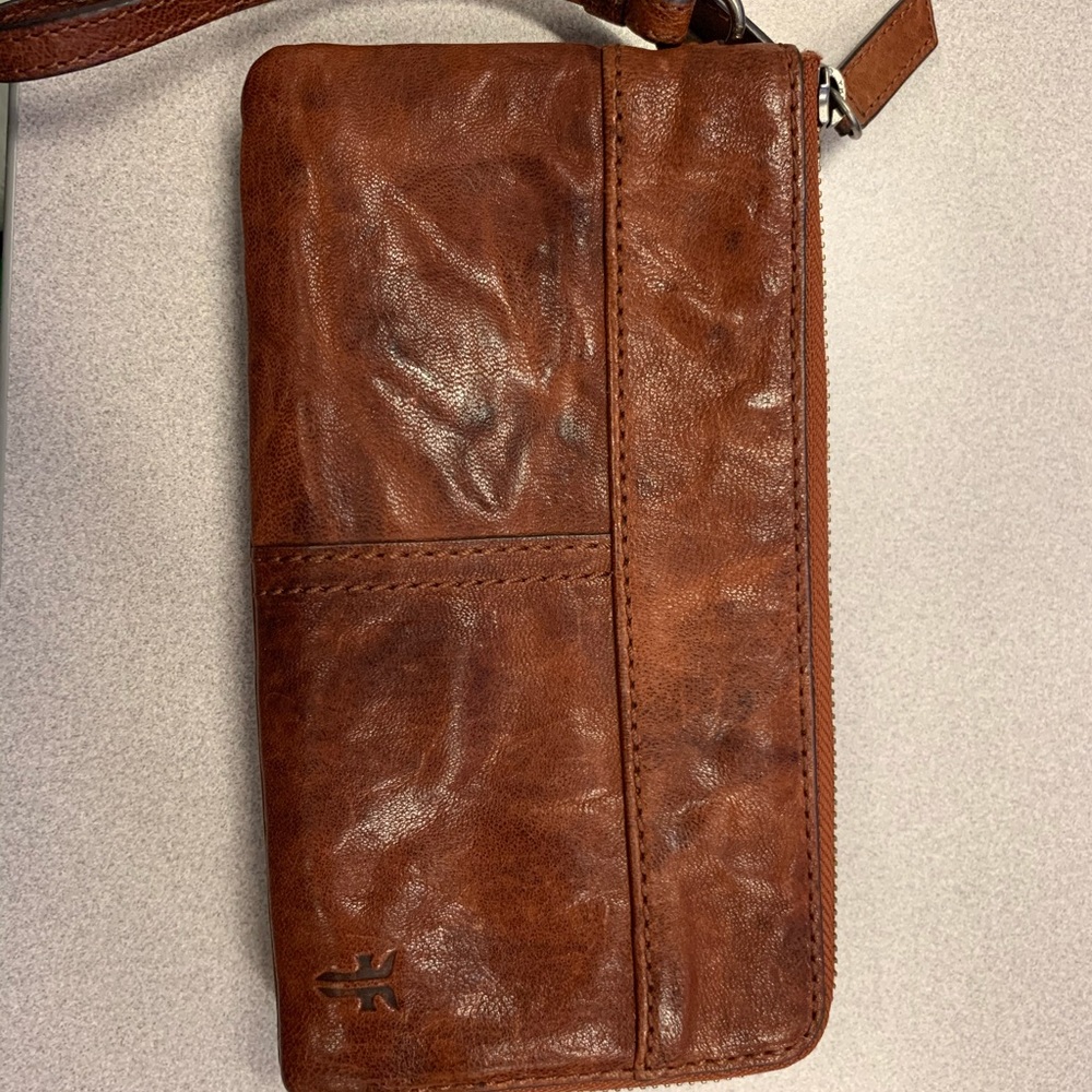 Frye Double ZIP Pouch Wristlet